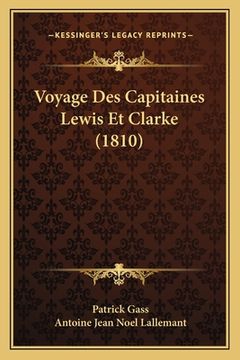 portada Voyage Des Capitaines Lewis Et Clarke (1810) (in French)