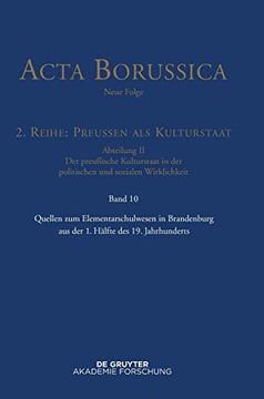 portada Quellen zum Elementarschulwesen in Brandenburg von 1796 bis 1848 (en Alemán)
