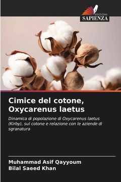 portada Cimice del cotone, Oxycarenus laetus (en Italiano)