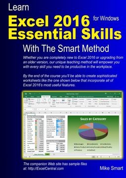 portada Learn Excel 2016 Essential Skills with The Smart Method: Courseware tutorial for self-instruction to beginner and intermediate level