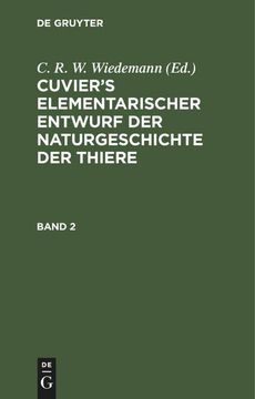 portada Cuvier¿ S Elementarischer Entwurf der Naturgeschichte der Thiere. Band 2 (en Alemán)