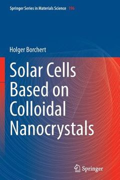 portada Solar Cells Based on Colloidal Nanocrystals (en Inglés)