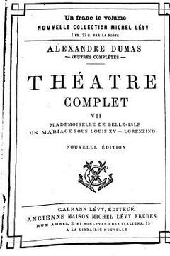 portada Théâtre complet de Alexandre Dumas - Tome VII (en Francés)