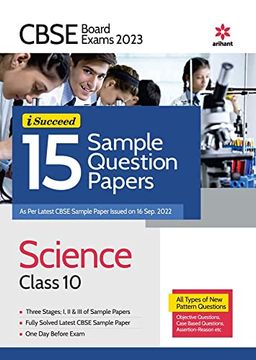 portada Cbse Board Exam 2023 - I-Succeed 15 Sample Question Papers Science Class 10 (en Inglés)
