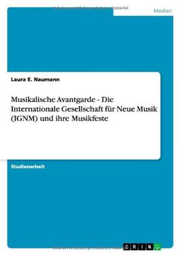 portada Musikalische Avantgarde - Die Internationale Gesellschaft für Neue Musik (IGNM) und ihre Musikfeste