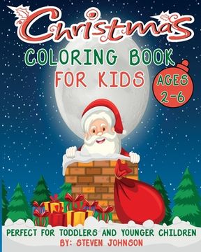 portada Christmas Coloring Book For Kids: Ages 2-6 (en Inglés)