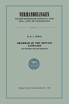 portada Grammar of the Sentani Language: With Specimen Texts and Vocabulary (en Inglés)