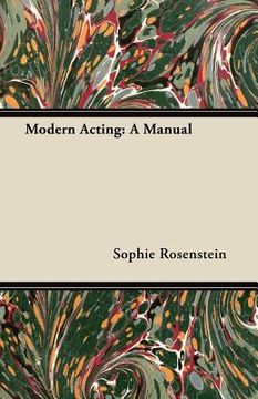 portada modern acting: a manual (in English)