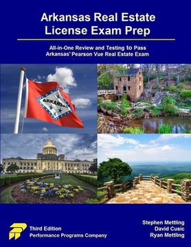 portada Arkansas Real Estate License Exam Prep: All-in-One Review and Testing to Pass Arkansas' Pearson Vue Real Estate Exam (en Inglés)