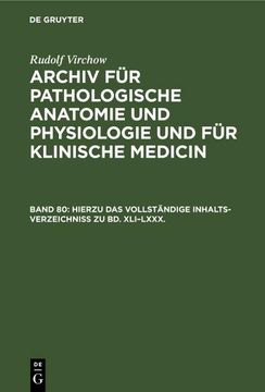 portada Hierzu das Vollständige Inhalts-Verzeichniss zu bd. Xli-Lxxx. (in German)