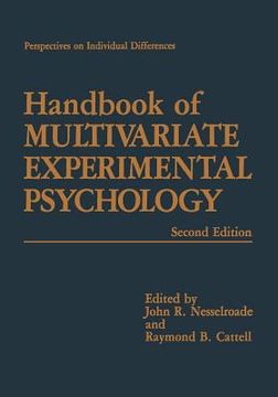 portada Handbook of Multivariate Experimental Psychology (en Inglés)