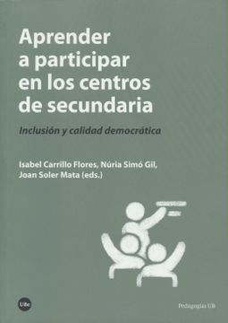 portada Aprender a Participar en los Centros de Secundaria (in Spanish)