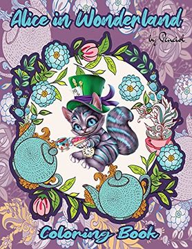 portada Alice in Wonderland Coloring Book: A Whimsical Coloring Book for Adults| Adult Coloring Book Alice in Wonderland (en Inglés)
