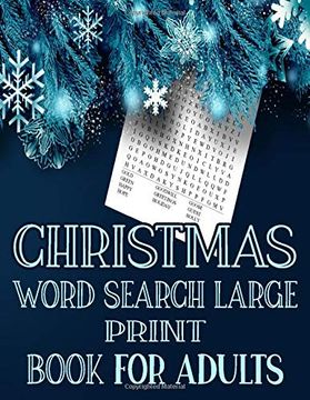 portada Christmas Word Search Large Print Book for Adults: Exercise Your Brain and Fill Your Heart With Christmas Spirit 