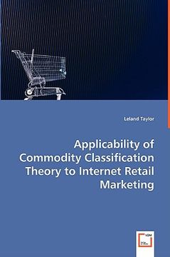 portada applicability of commodity classification theory to internet retail marketing