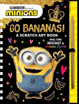 portada Minions: Go Bananas! A Scratch art Book (en Inglés)