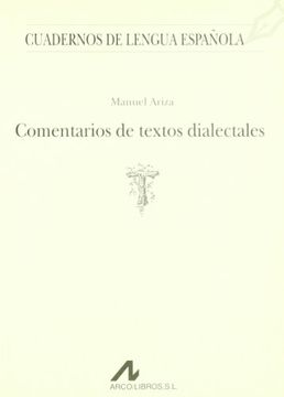 portada Comentarios de Textos Dialectales (in Spanish)