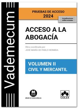 portada Vademecum Acceso a la Abogacia. Volumen ii. Civil y Mercantil 2024