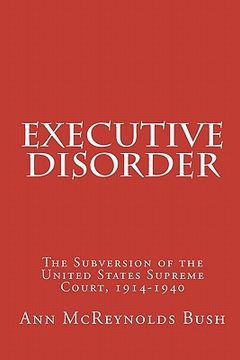 portada executive disorder (en Inglés)