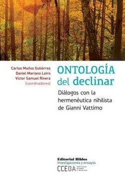 portada Ontología del Declinar (in Spanish)