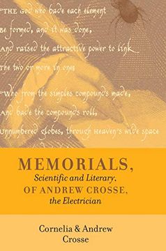 portada Memorials, Scientific and Literary, of Andrew Crosse, the Electrician 