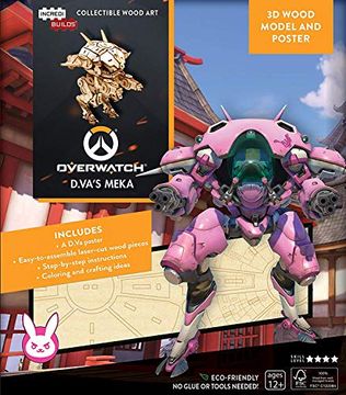 portada Incredibuilds: Overwatch: D. Va's Meka 3d Wood Model and Poster (en Inglés)