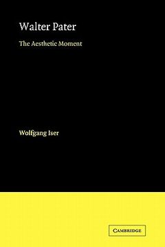 portada Walter Pater Paperback (European Studies in English li) (en Inglés)