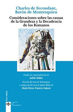 portada Consideraciones Sobre las Causas de la Grandeza y Decadencia de los Romanos (in Spanish)