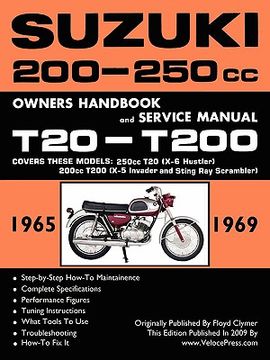 portada suzuki t20 & t200 1965-1969 factory workshop manual