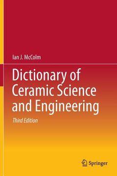 portada dictionary of ceramic science and engineering (en Inglés)