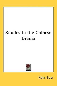 portada studies in the chinese drama (en Inglés)