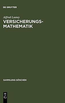 portada Versicherungsmathematik (Sammlung g Schen) (in German)