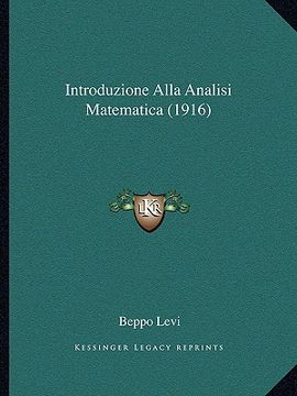 portada Introduzione Alla Analisi Matematica (1916) (en Francés)