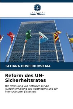 portada Reform des UN-Sicherheitsrates (en Alemán)