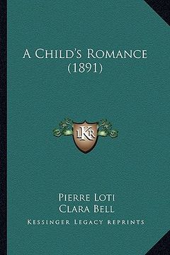 portada a child's romance (1891)