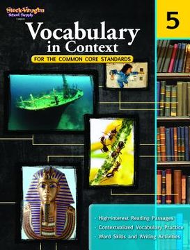 portada vocabulary in contect for the common core standards, grade 5