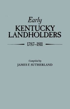 portada early kentucky landholders, 1787-1811 (en Inglés)