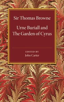 portada Urne Buriall and the Garden of Cyrus 