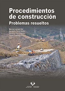 portada Procedimientos de Construcción. Problemas Resueltos (Manuales Universitarios - Unibertsitateko Eskuliburuak) (in Spanish)