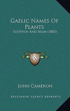 portada gaelic names of plants: scottish and irish (1883) (en Inglés)