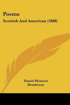 portada poems: scottish and american (1888)