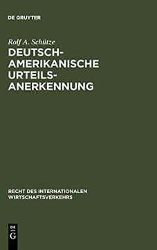 portada Deutsch-Amerikanische Urteilsanerkennung (en Alemán)