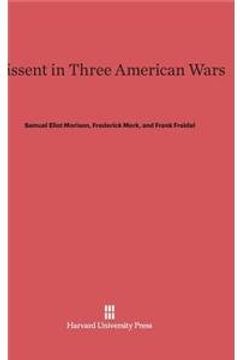 portada Dissent in Three American Wars
