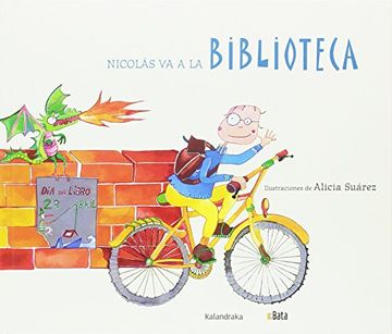 portada Nicolás va a la Biblioteca (Makakiños día a Día)