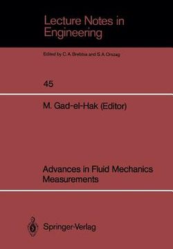 portada advances in fluid mechanics measurements (en Inglés)