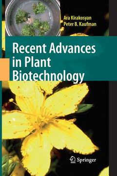 portada Recent Advances in Plant Biotechnology (en Inglés)