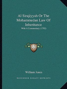portada al sirajiyyah or the mohammedan law of inheritance: with a commentary (1792)