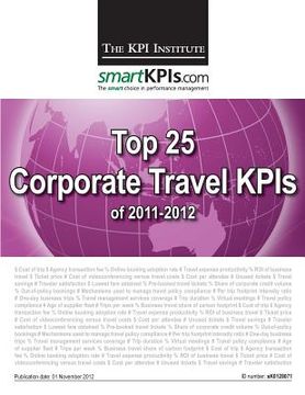 portada Top 25 Corporate Travel KPIs of 2011-2012 (en Inglés)