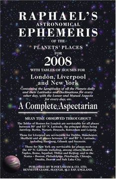 portada Raphael's Astronomical Ephemeris of the Planets' Places for 2008 (en Inglés)