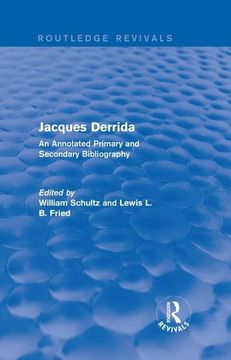 portada Jacques Derrida (Routledge Revivals): An Annotated Primary and Secondary Bibliography (in English)